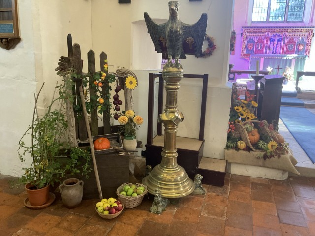 St Mary's Kintbury, Harvest Flowers (1)