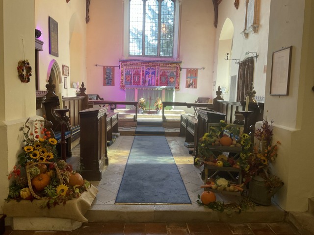 St Mary's Kintbury, Harvest Flowers (2)